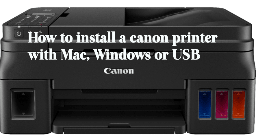 instal canon printer for mac usb